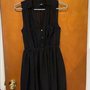 Black dress/sheer top